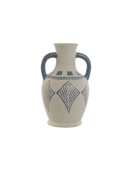 JARRON CERAMICA 15X15X25 ASA RUGOSO CRUDO
