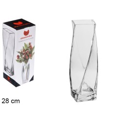 FLORERO CRISTAL 10.5X10.5X28CM