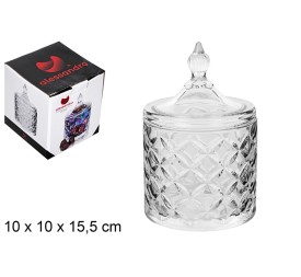 BOMBONERA CRISTAL ROMA 10X15,5CM