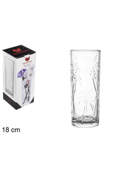 FLORERO CRISTAL PALMERA 18CM