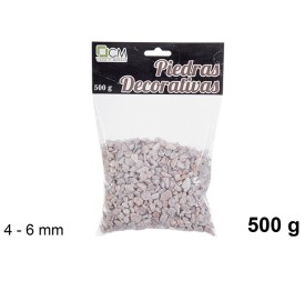 PIEDRA DECORATIVA ROSA  4-6 mm (500 gr.)
