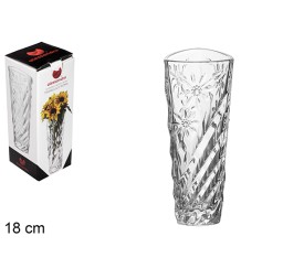 FLORERO CRISTAL TRIÁNGULO ROMA 18 CM