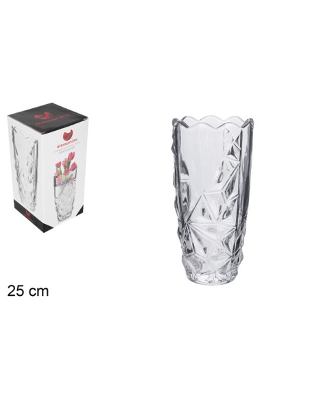 FLORERO CRISTAL SANTANDER 25CM
