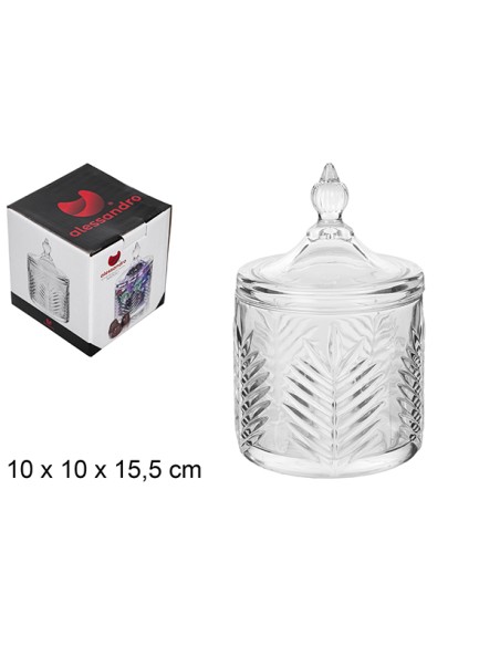 BOMBONERA CRISTAL NAPOLI 10X15,5CM