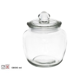 TARRO C/ TAPA CRISTAL LUCIA 1300ML