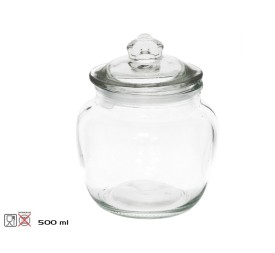 TARRO C/ TAPA CRISTAL LUCIA 500ML