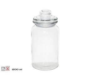 TARRO C/ TAPA CRISTAL MARTA 1200ML