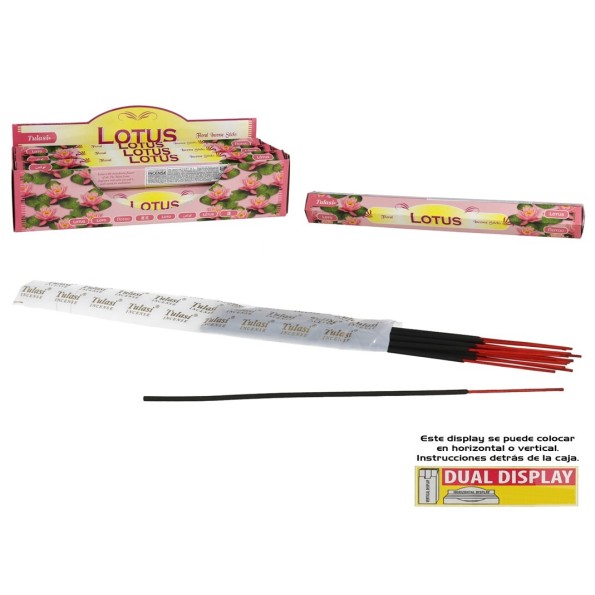 INCIENSO 24G 20 STICKS TULASI LOTUS
