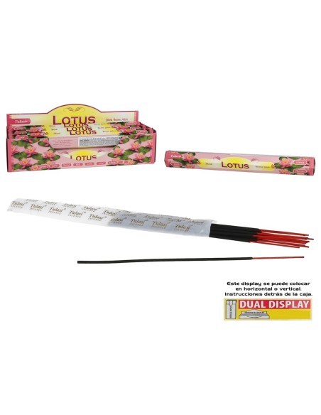 INCIENSO 24G 20 STICKS TULASI LOTUS