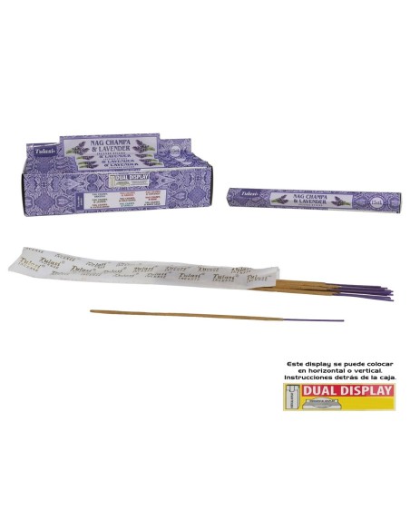 INCIENSO 15G 14 STICKS  TULASI NAG CHAMPA LAVENDER