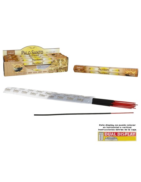 INCIENSO 24G 20 STICKS TULASI PALO SANTO