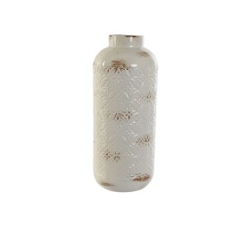 JARRON METAL 15X15X36 JARRON ENVEJECIDO BLANCO