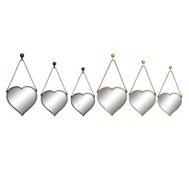 ESPEJO SET 3 PP 26X3X26 24/20 CORAZON 2 SURT.