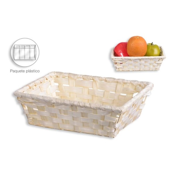 PANERA BAMBU RECTANGULAR NATURAL 20x14x6cm