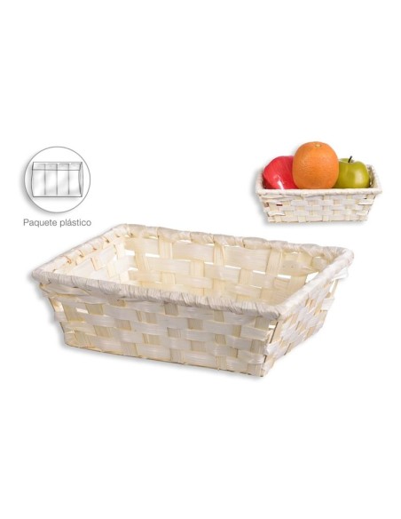 PANERA BAMBU RECTANGULAR NATURAL 20x14x6cm