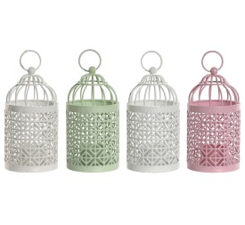 FAROL  HIERRO 8X8X15 JAULITA 4 SURT PASTELES