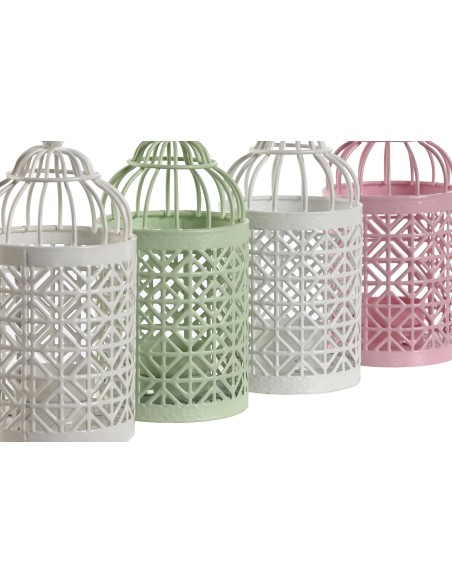 FAROL  HIERRO 8X8X15 JAULITA 4 SURT PASTELES