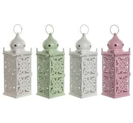 FAROLA HIERRO 10X10X30 4 SURT TONOS PASTELES