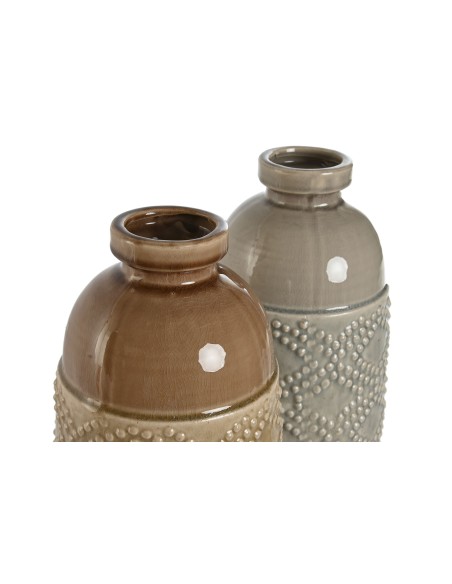 JARRON CERAMICA 17X17X44 ROMBOS 2 SURT.