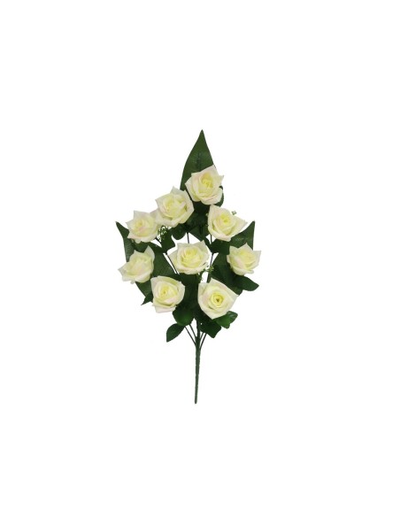 CONJUNTO ROSAS X 9-55CM (CREMA)