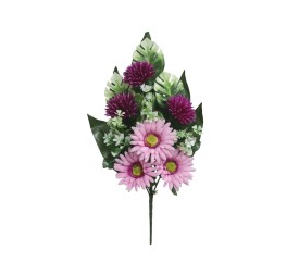 CONJUNTO GERBERAS-CRIS. X 9-47 CM (VIO)