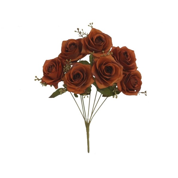 RAMO ROSAS AUTUMN X 7-43 CM (MARRON)