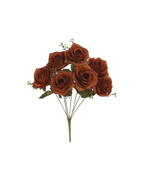 RAMO ROSAS AUTUMN X 7-43 CM (MARRON)