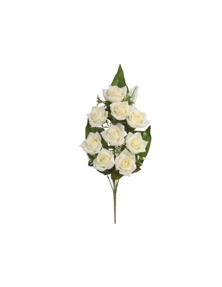 CONJUNTO ROSAS AUTUMN  X 9-52 CM (CREMA)