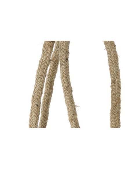 MACETERO SET 3 MAIZ TRENZADO YUTE 26X26X70 NATURAL