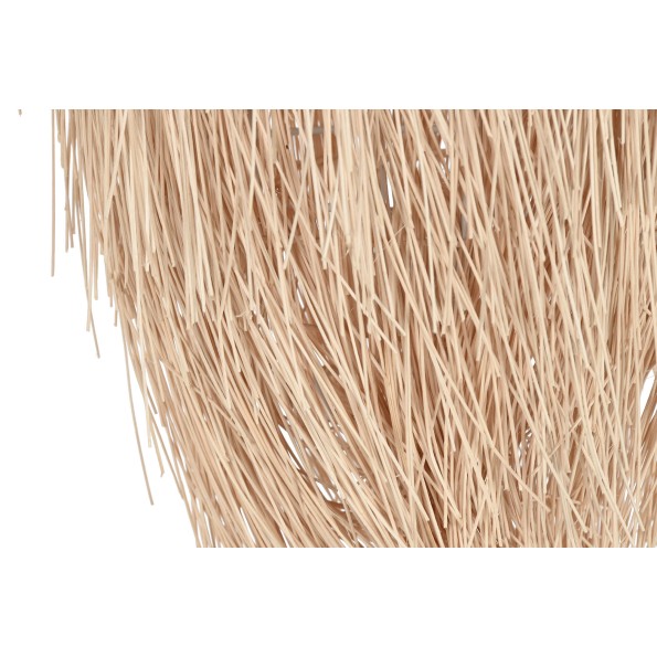 LAMPARA TECHO RATAN 34X34X65 HECHA A MANO NATURAL