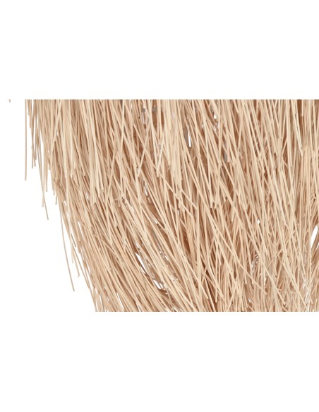 LAMPARA TECHO RATAN 34X34X65 HECHA A MANO NATURAL