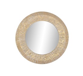 ESPEJO METAL CRISTAL 78X4X78 DECAPE DORADO