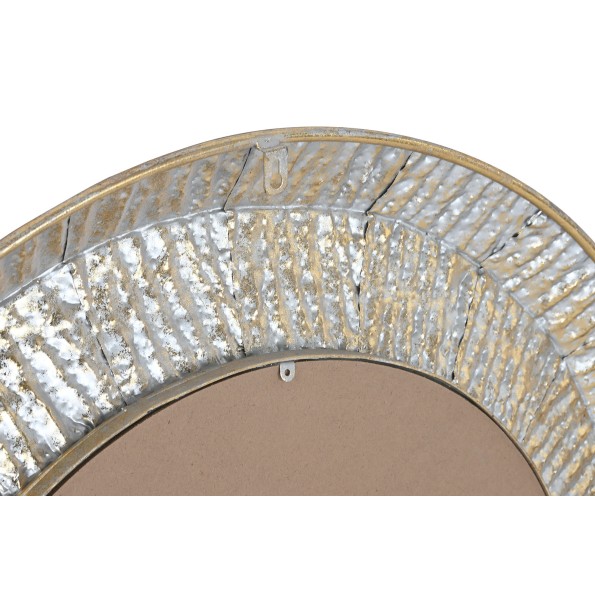 ESPEJO METAL CRISTAL 78X4X78 DECAPE DORADO