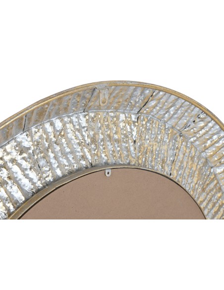 ESPEJO METAL CRISTAL 78X4X78 DECAPE DORADO