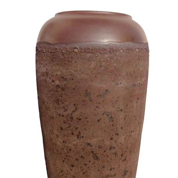 JARRON CERAMICA 16X16X31 SIMIL OXIDO MARRON