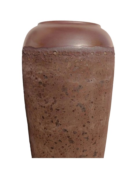 JARRON CERAMICA 16X16X31 SIMIL OXIDO MARRON