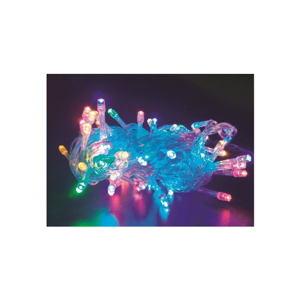 100LED CABLE TRANSPARENCIA BOMBILLA COLORES