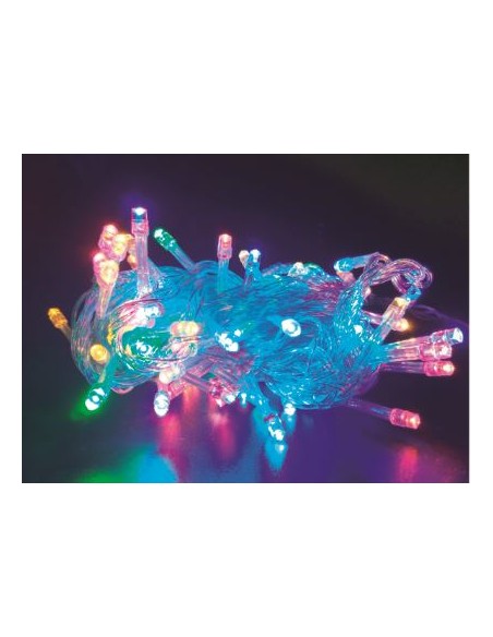 100LED CABLE TRANSPARENCIA BOMBILLA COLORES
