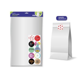 SOBRE PAPEL BLANCO 10 UND + ADHESIVOS 30X8X47CM