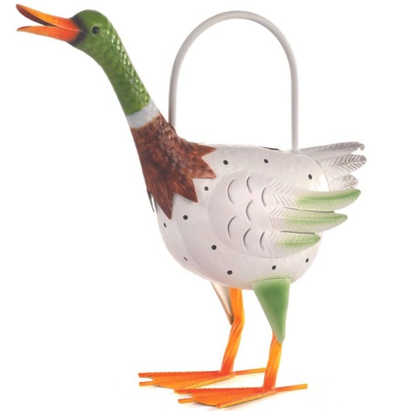 REGADERA PATO VERDE METAL 17x42 h41