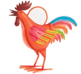 REGADERA GALLO MULTICOLOR 18x43 h38