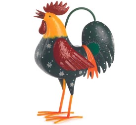 REGADERA  GALLO MULTICOLOR 19x34 h47