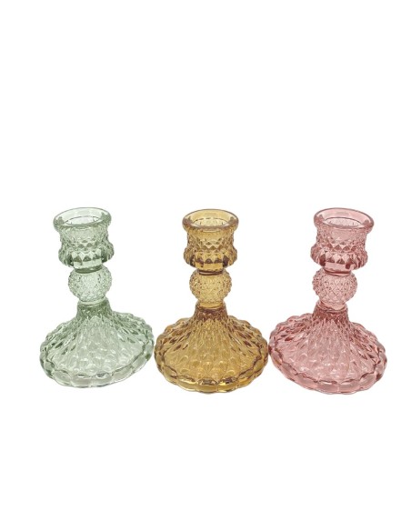 PORTAVELAS CRISTAL D3 H10 3 MIX COL