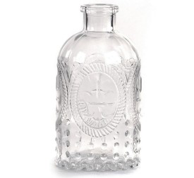 BOTELLA CRISTAL CONICA. D.5,5/3H10