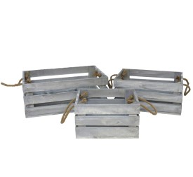 CAJA MADERA WARREN X3 GRIS