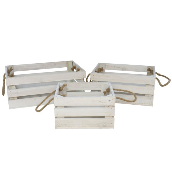 CAJA MADERA WARREN X3 BLANCA