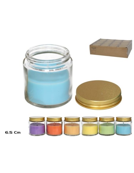 BOTE VELA 6X6,5CM 3% FRAGANCIA 60G 6STD