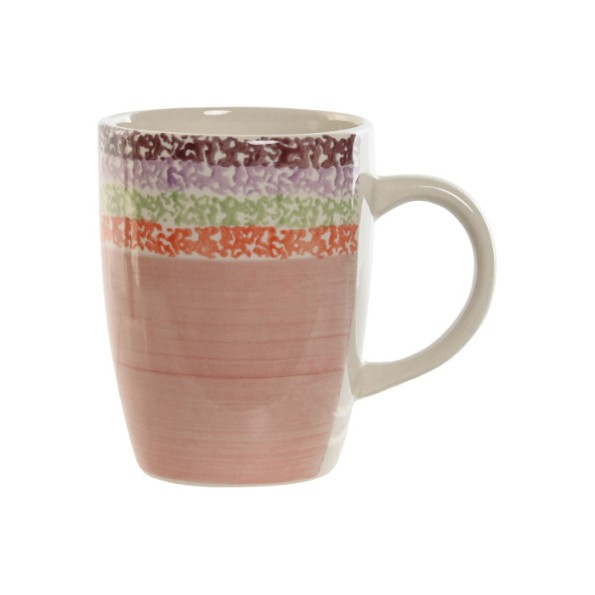 MUG GRES 1X1X1 330ML ROSA