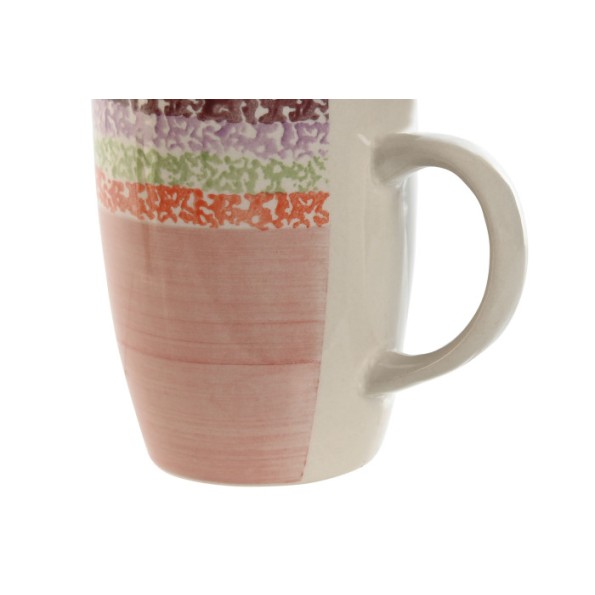 MUG GRES 1X1X1 330ML ROSA