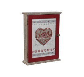 GUARDALLAVES MDF 20X6,5X26 CON TAPA ROJO